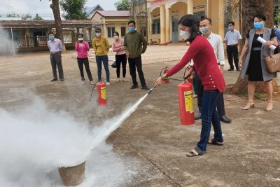 TẬP HUẤN PHÒNG CHÁY CHỮA CHÁY