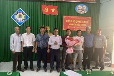 LỄ BỔ NHIỆM HIỆU TRƯỞNG TRƯỜNG THCS NGUYỄN VĂN BÉ – NHIỆM KỲ 2022-2027